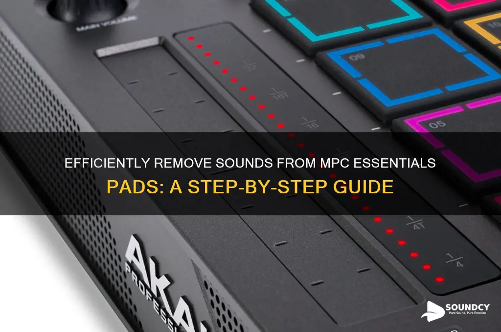 how to delete sounds from pads on mpc essentials