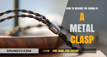 Describing the Distinctive Sound of a Metal Clasp: A Sonic Guide