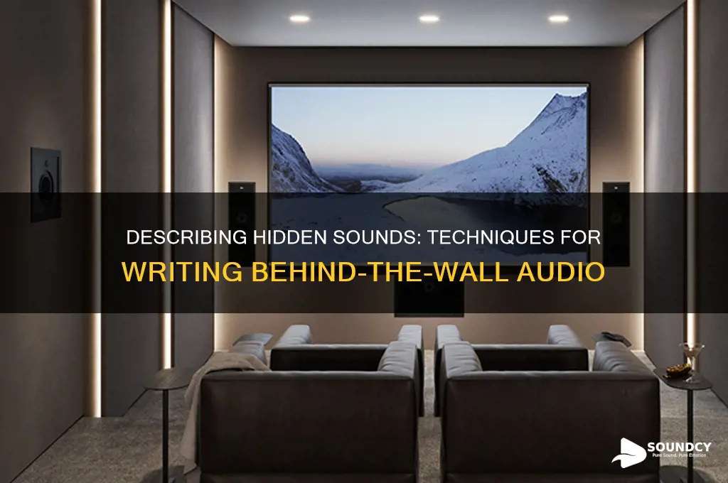 how to describe a sound behind a wall writing