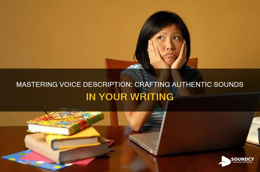 how to describe a way someone sounds in writing