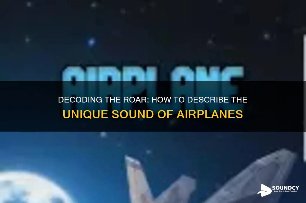 how to describe airplane sound