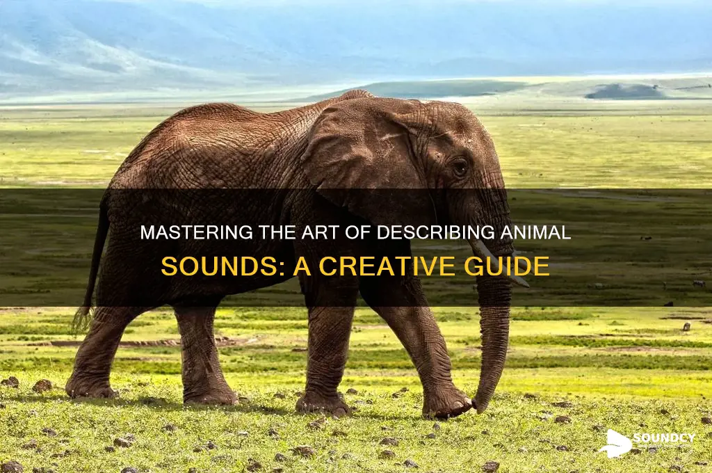 how to describe animal sounds
