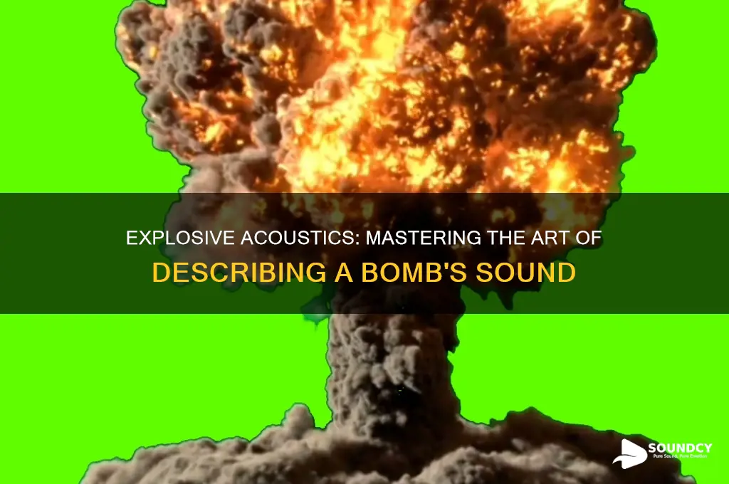 how to describe bomb sound