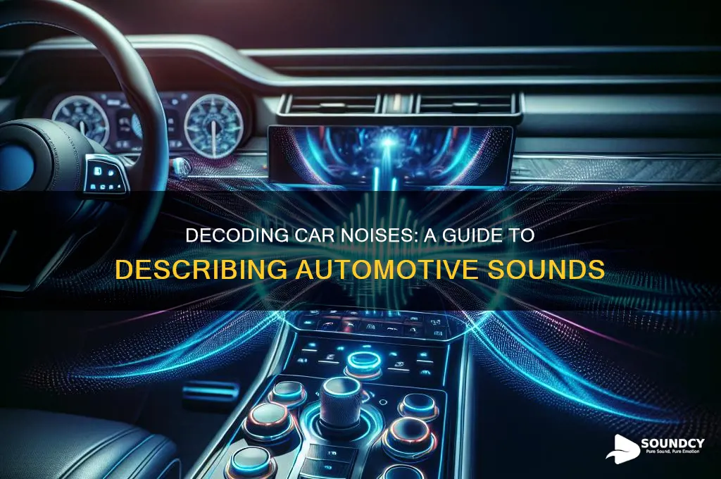 how to describe car sounds