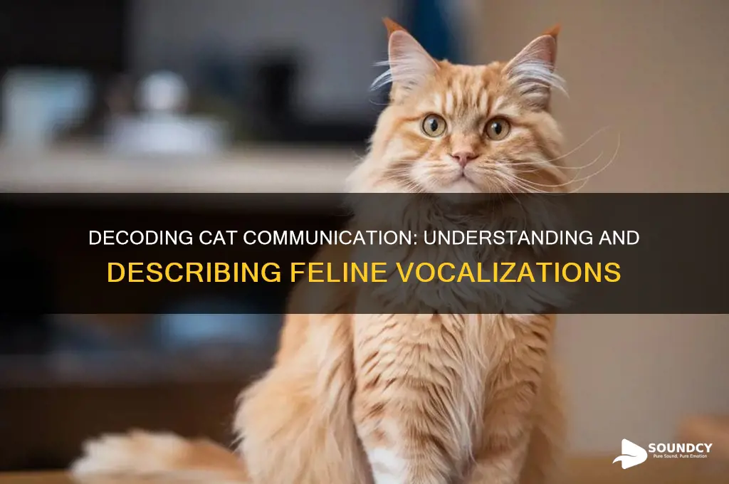 how to describe cat sounds