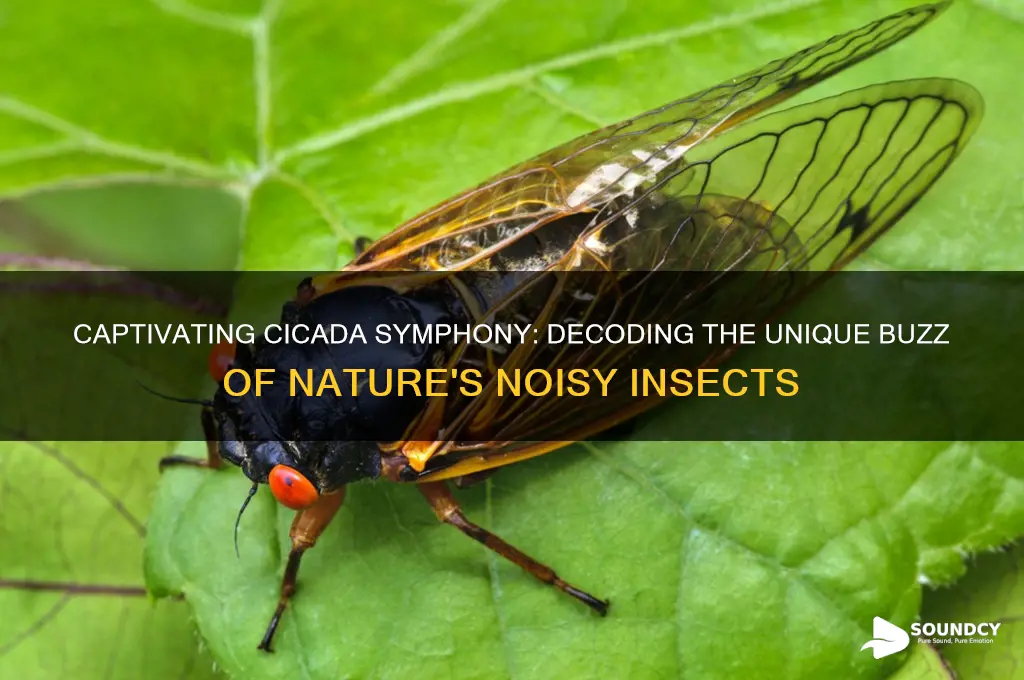 how to describe cicada sound