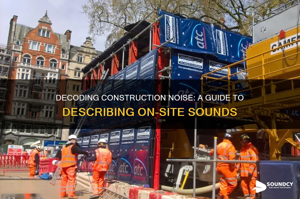 how to describe construction sounds