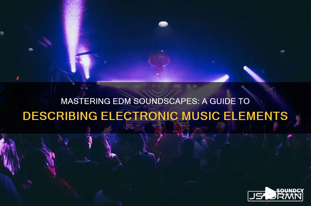 how to describe edm sounds