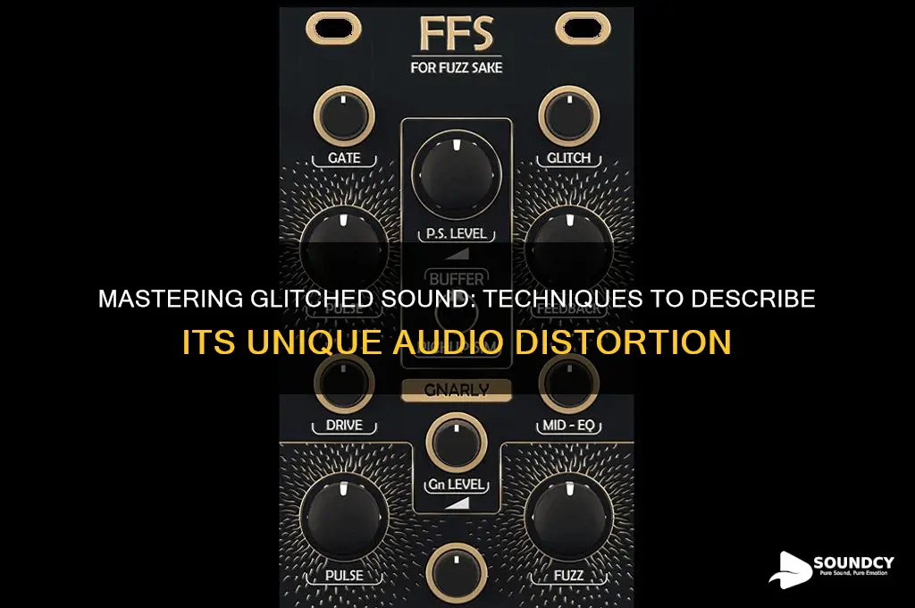 how to describe glitched sound