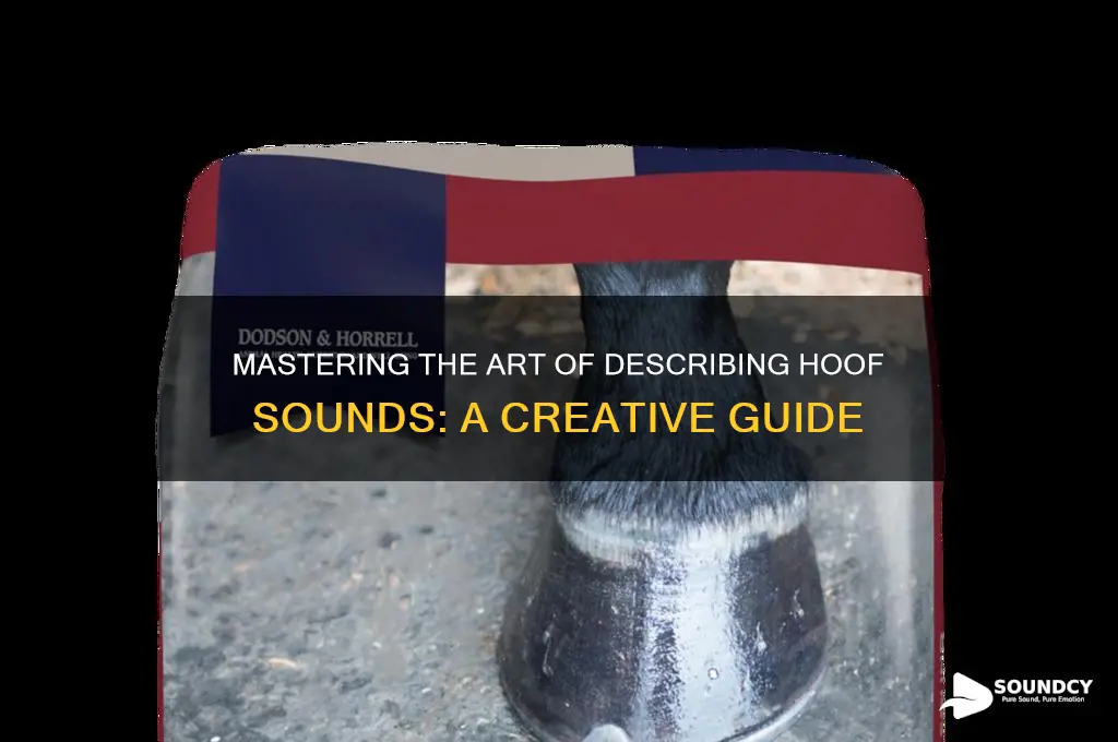 how to describe hoof sounds