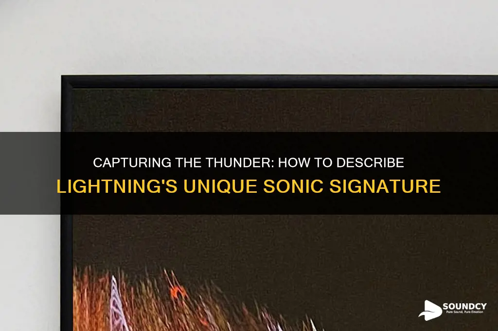 how to describe lightning sound