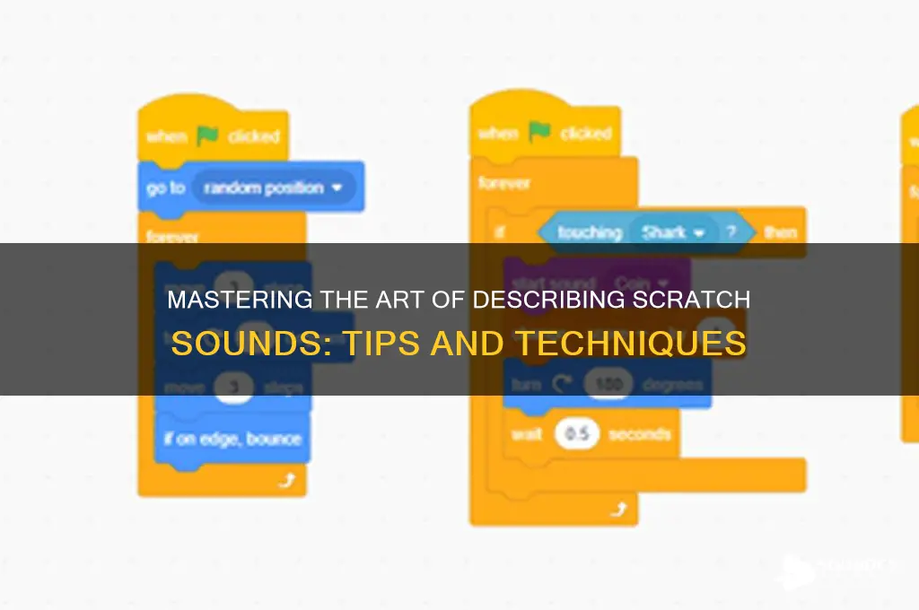 how to describe scratch sound