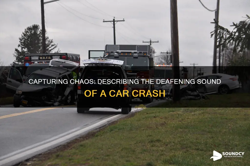 how to describe the sound of a car crash