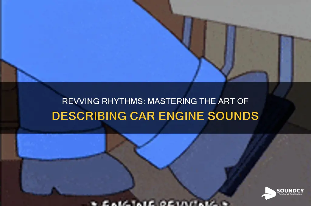 how to describe the sound of a car engine