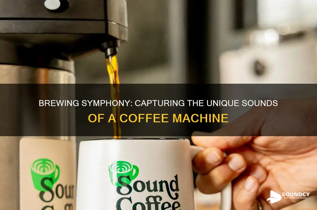 how to describe the sound of a coffee machine