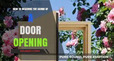 Mastering the Art of Describing a Door's Opening Sound