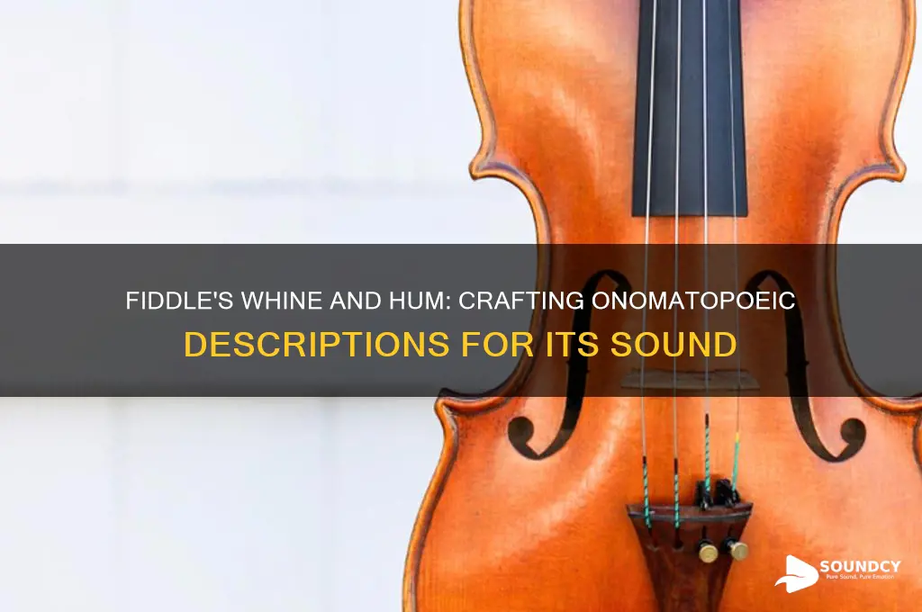 how to describe the sound of a fiddle onomatopoeia