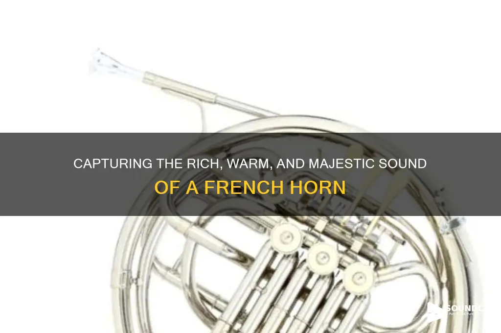 how to describe the sound of a french horn