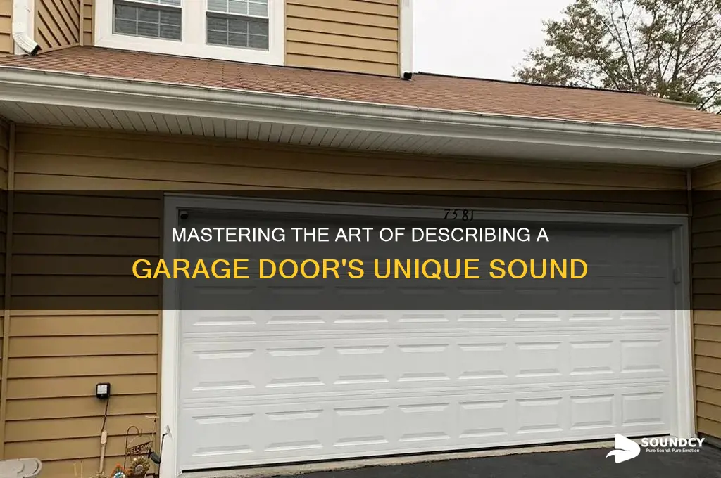 how to describe the sound of a garage door