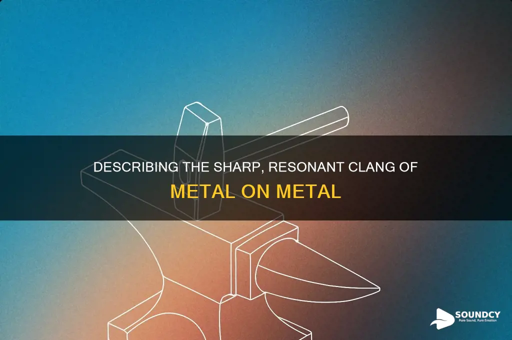 how to describe the sound of metal being hit