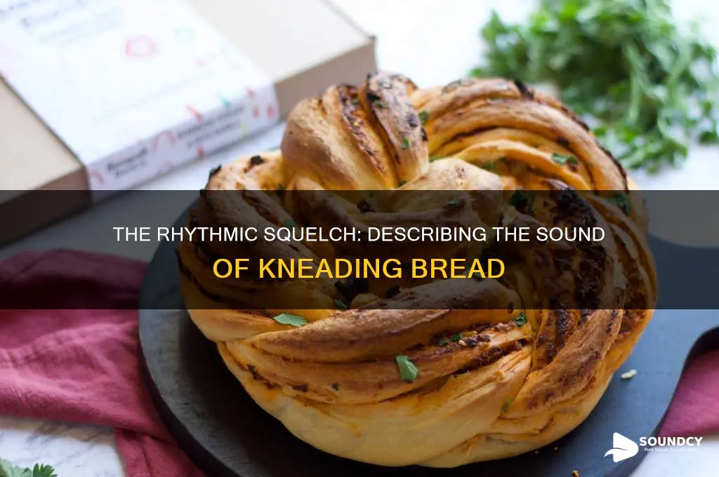 how to describe the sound of someone kneeding bread