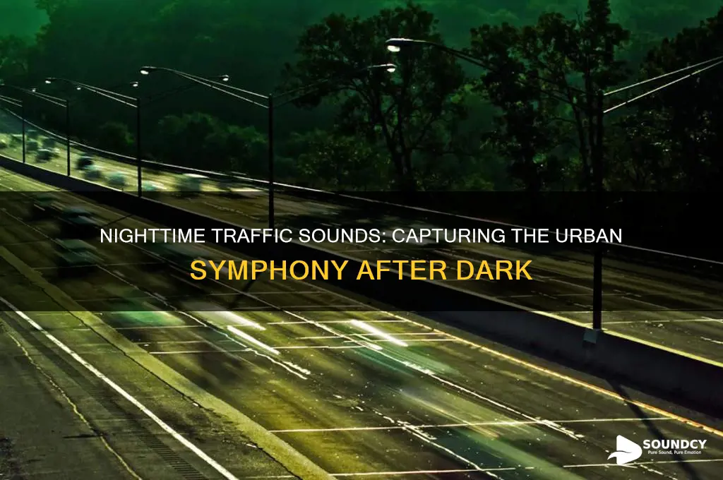 how to describe the sound of traffic at night