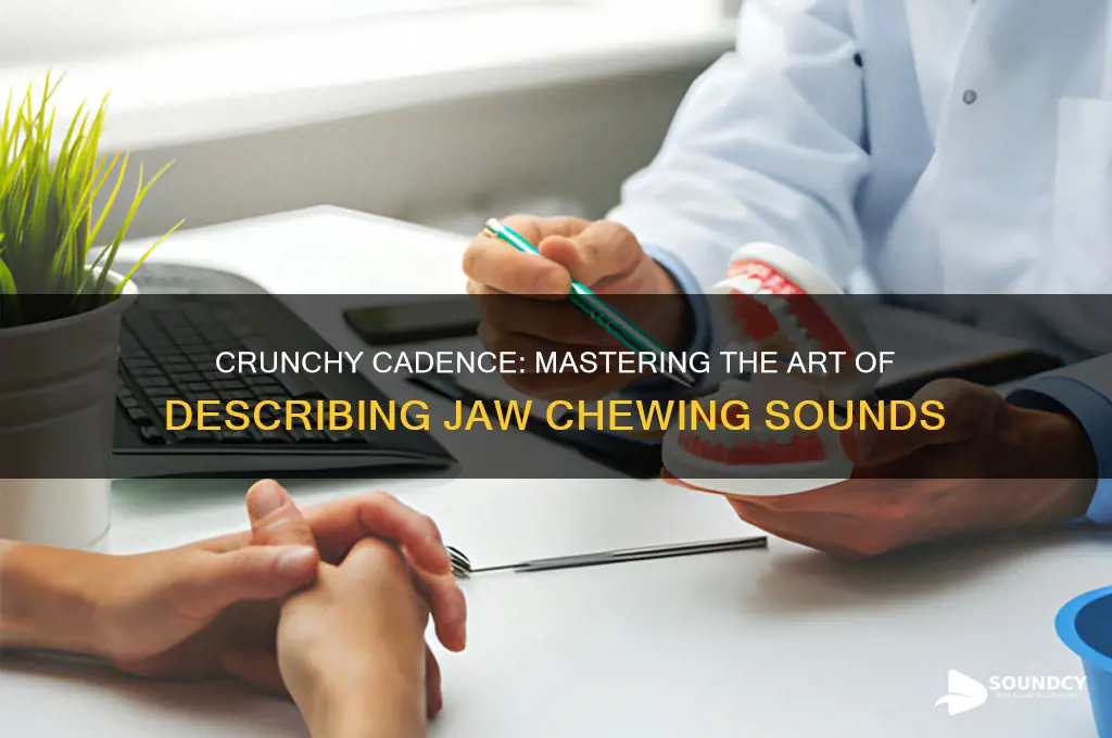 how to describe the sound of your jaw chewing