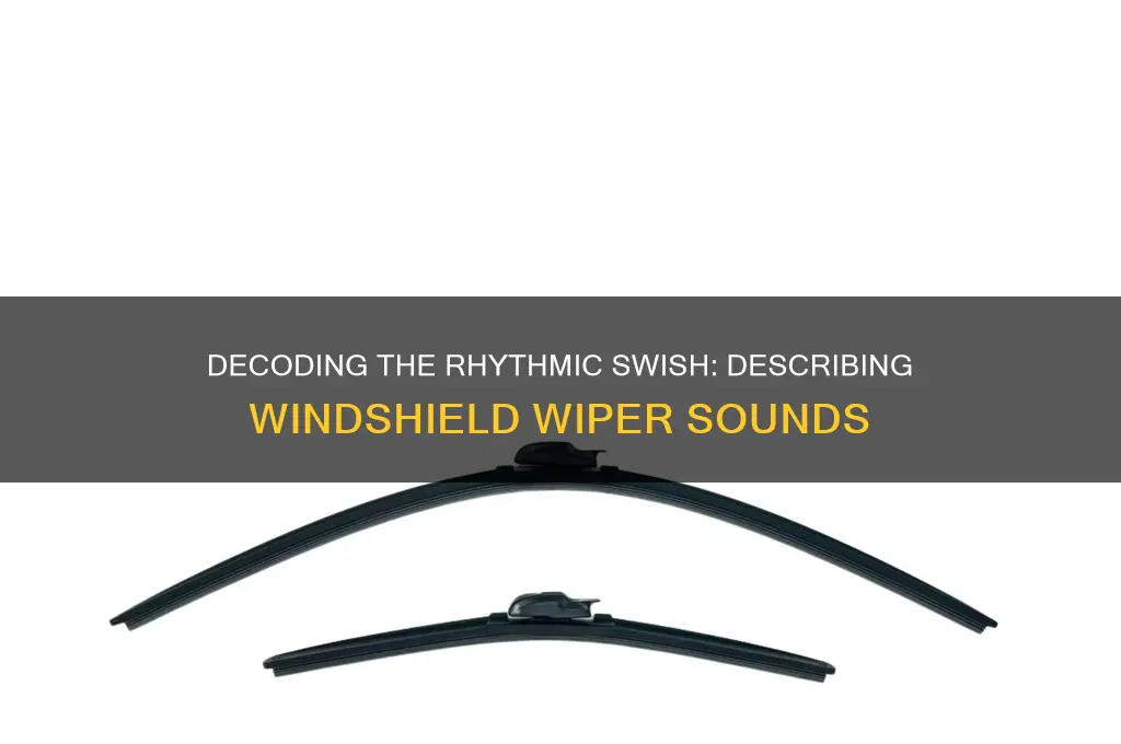 how to describe the sound that windshield wipers make