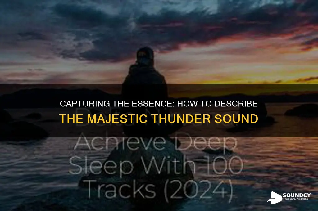 how to describe thunder sound