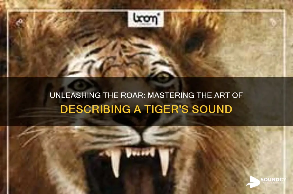 how to describe tiger sound