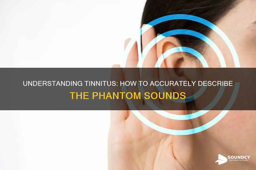 how to describe tinitus sound