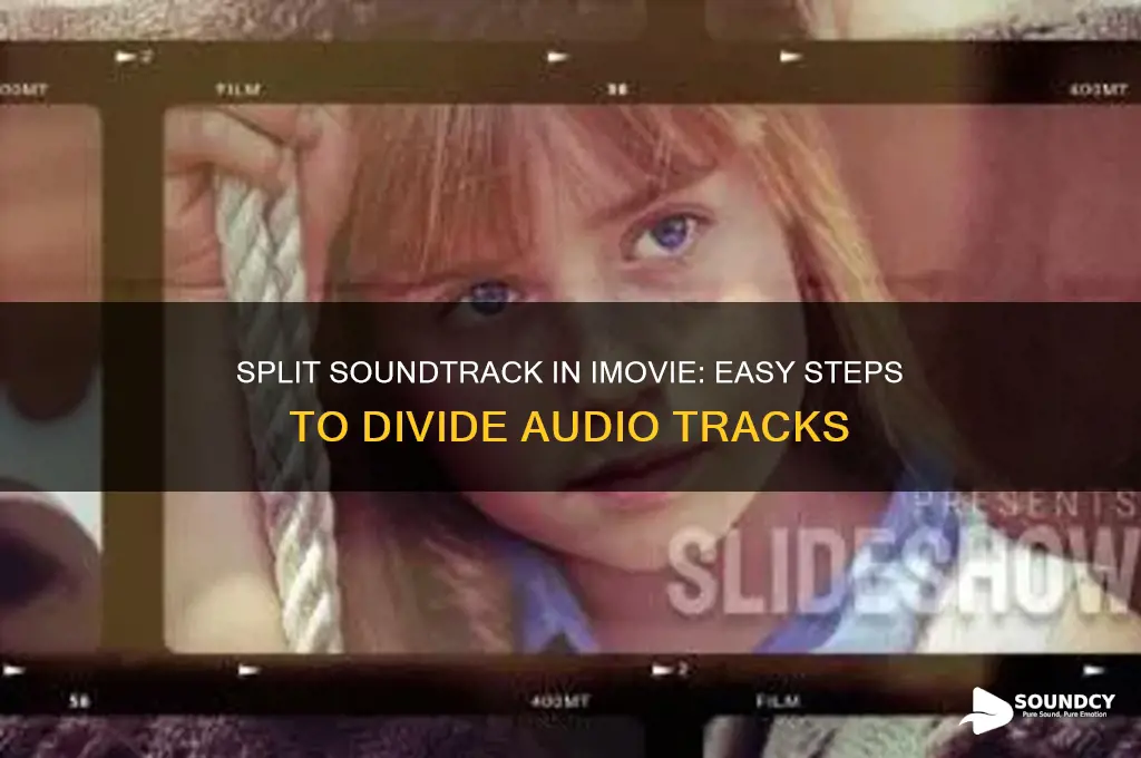 how to devide sound track into two in imovie