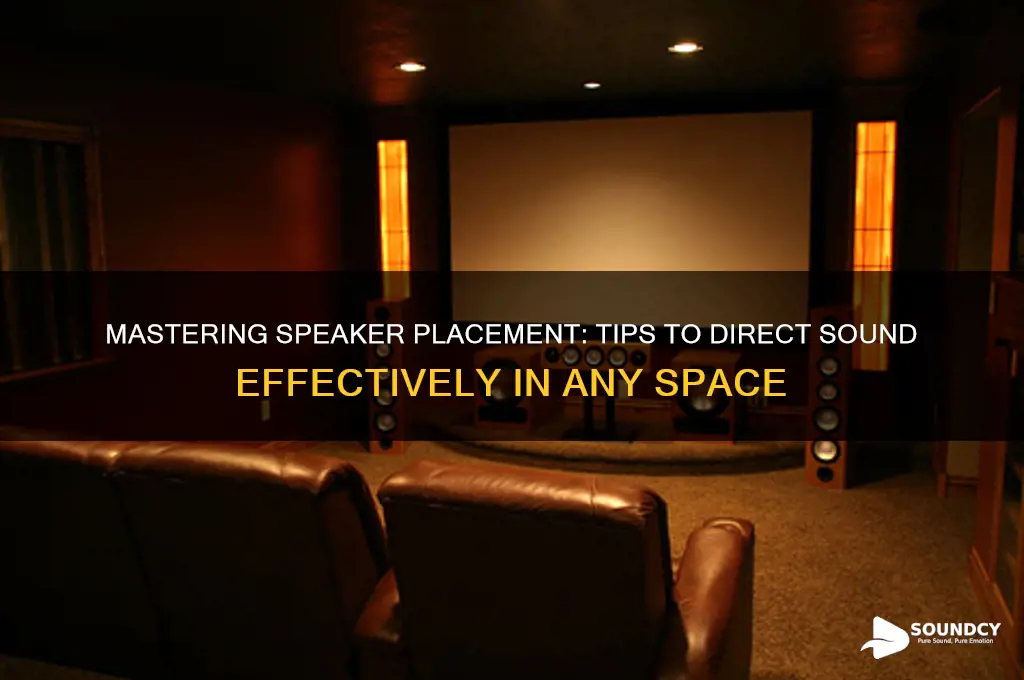 how to direct speaker sound