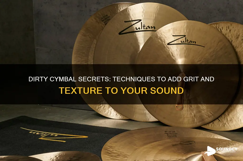 how to dirty up the sound of a cymbal