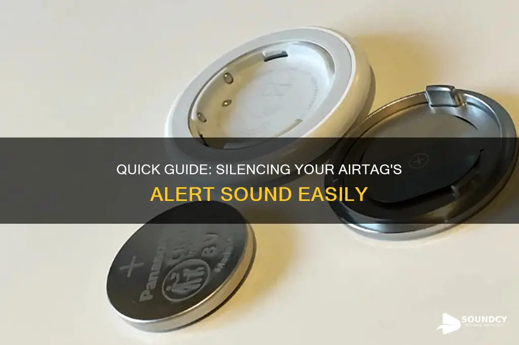 how to disable airtag sound