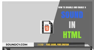Mastering HTML Audio: Disabling and Enabling Sounds with Ease