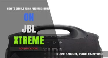 Quick Guide: Disabling Audio Feedback Sounds on JBL Xtreme