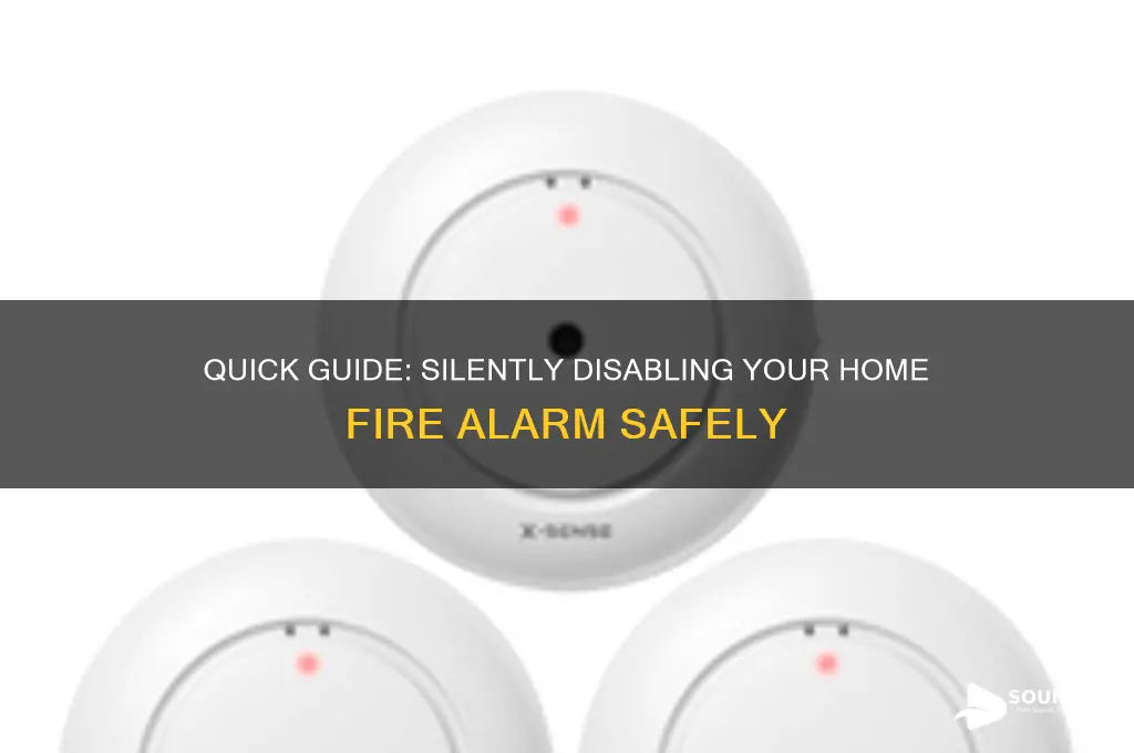 how to disable fire alarm at home without sound