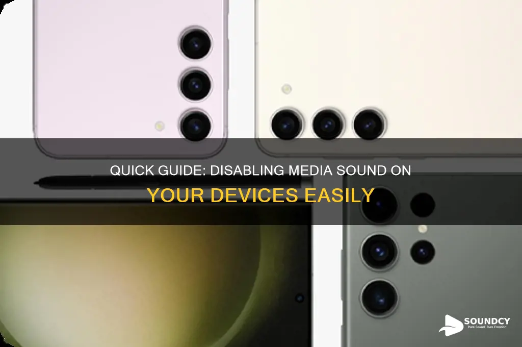 how to disable media sound