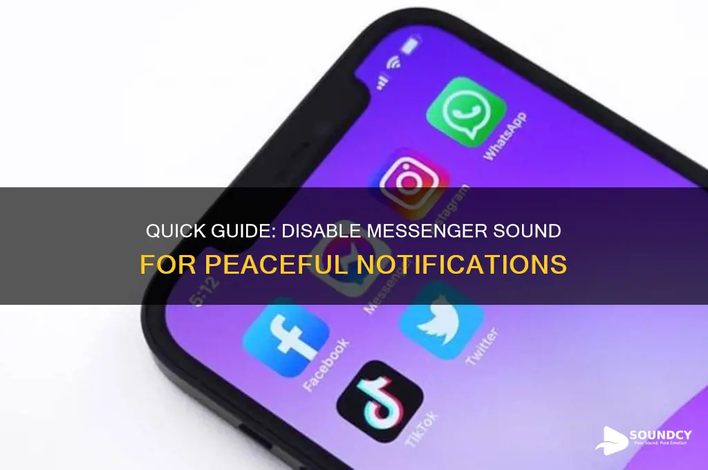 how to disable messenger sound