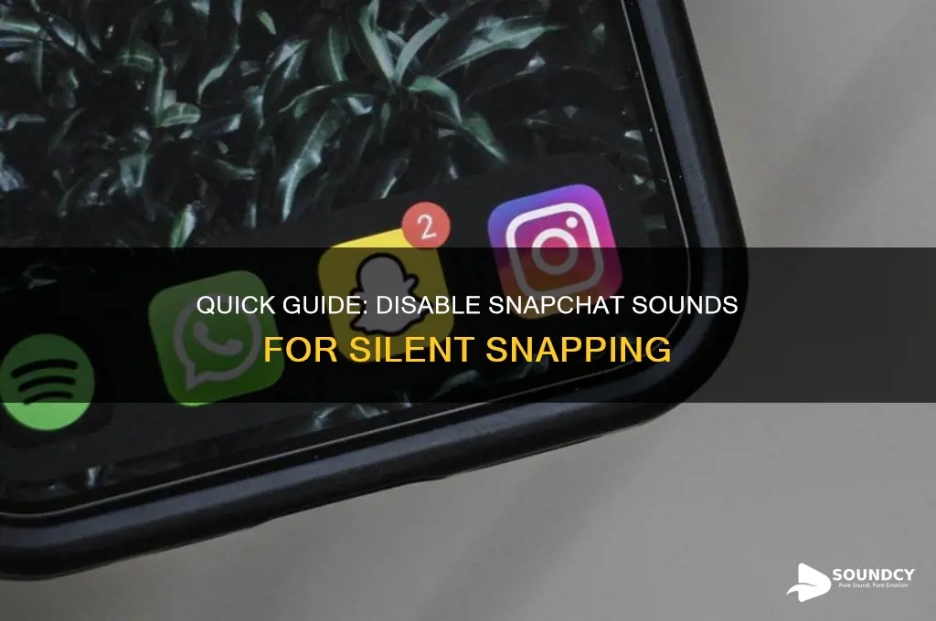 how to disable snapchat sounds