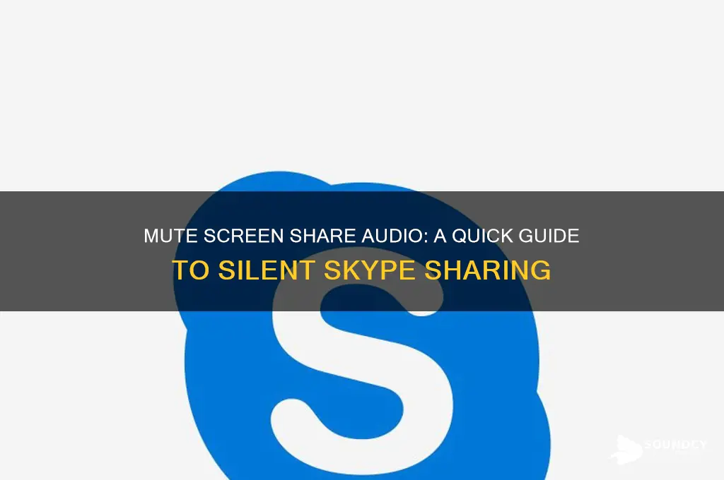 how to disable sound during screen share on skype