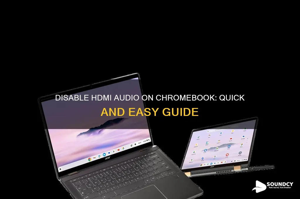 how to disable sound from hdmi connection on chromebook