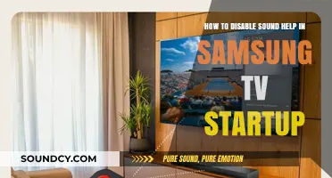 Disable Samsung TV Startup Sound Help: A Quick and Easy Guide