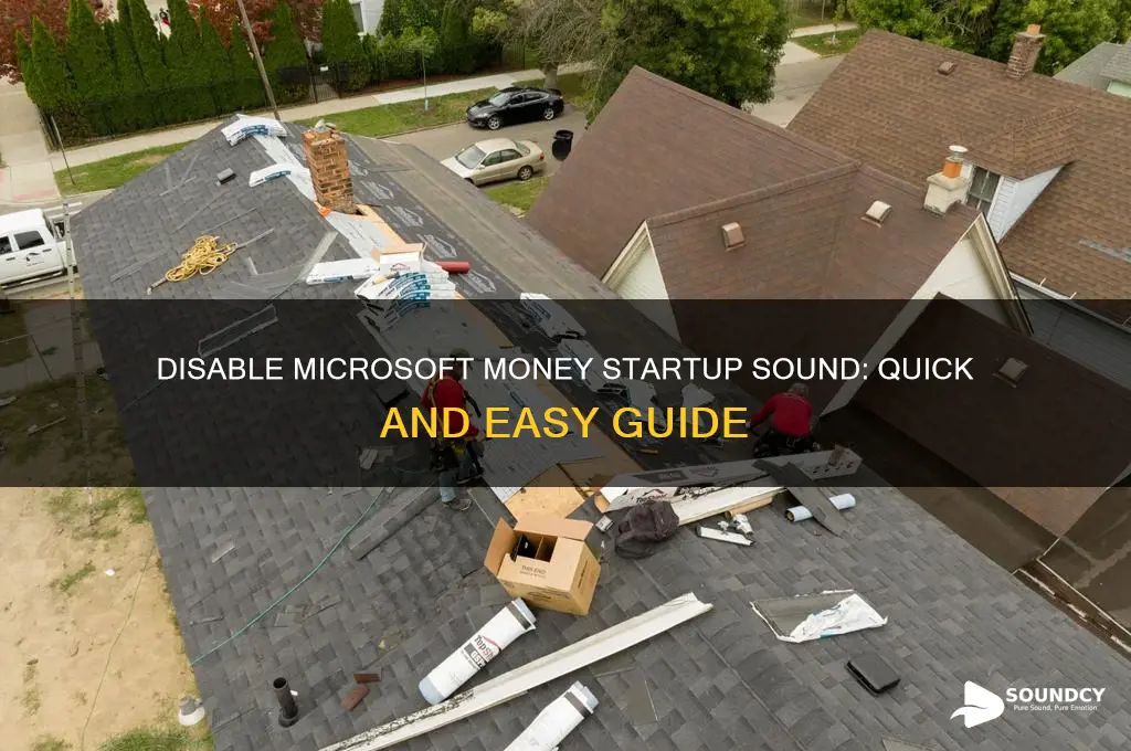 how to disable sound in microsoft money when open