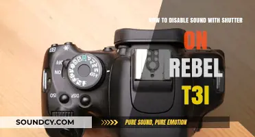 Disable Shutter Sound on Canon Rebel T3i: Quick and Easy Guide