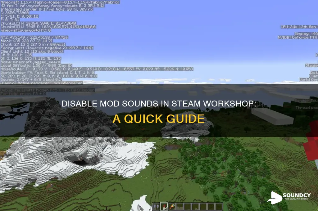 how to disable sounds in mods on steam workshop
