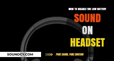 Quick Fix: Disable Low Battery Sound on Your Headset Easily