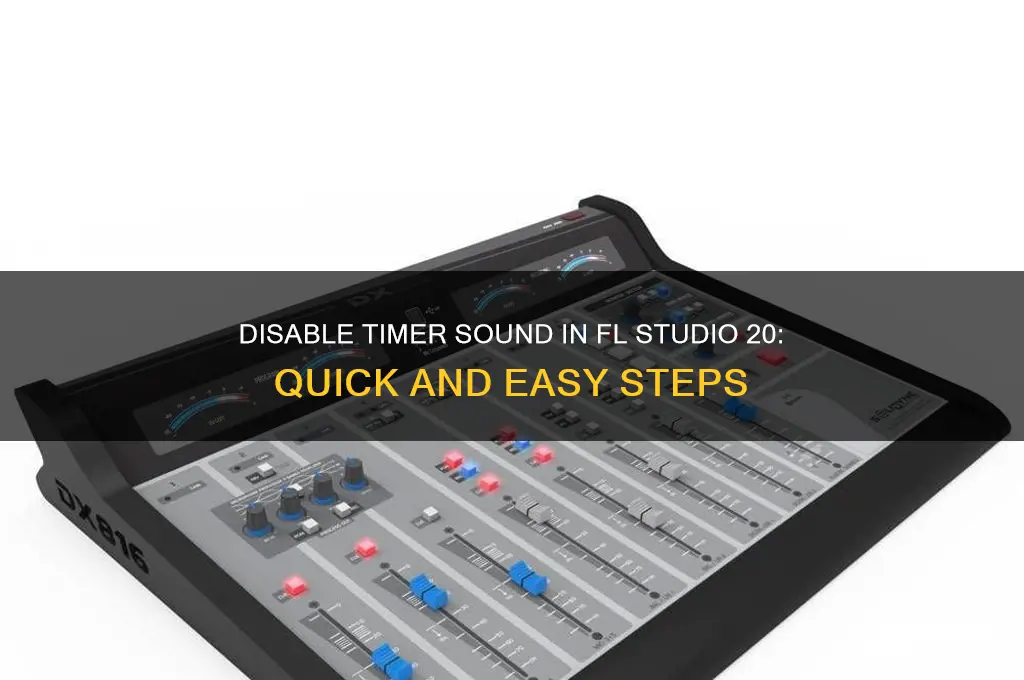 how to disable timer sound in fruit loops 20