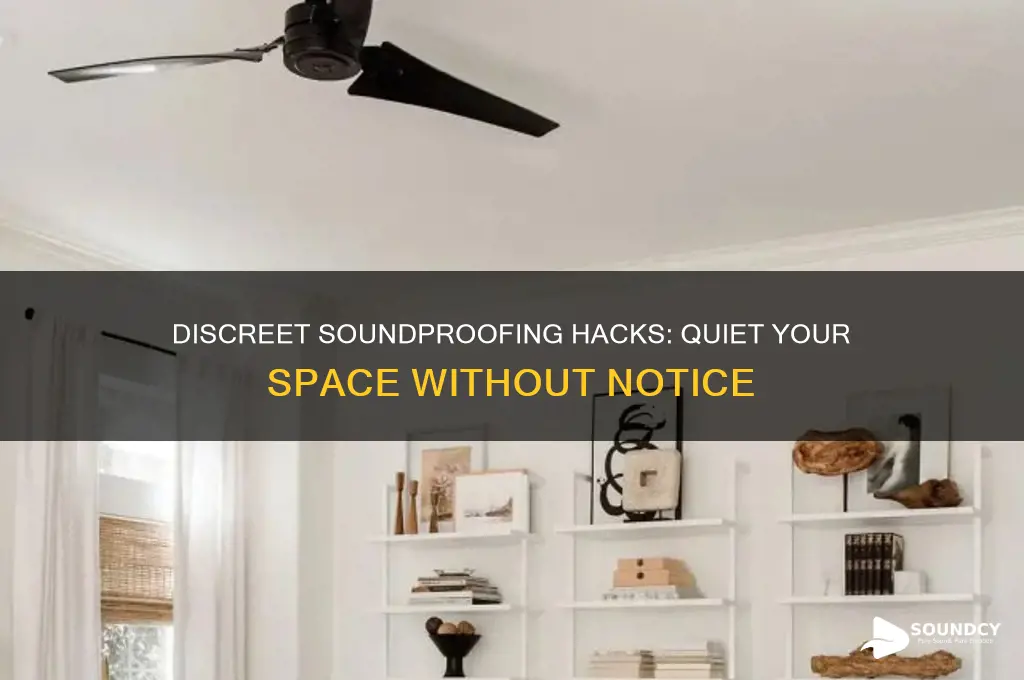 how to discretely sound proof